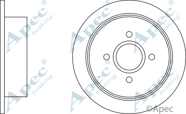 APEC BRAKING Тормозной диск DSK635